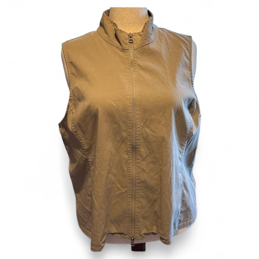 Venezia brand‎ clothing Vest Front zipper stretch size 18-20